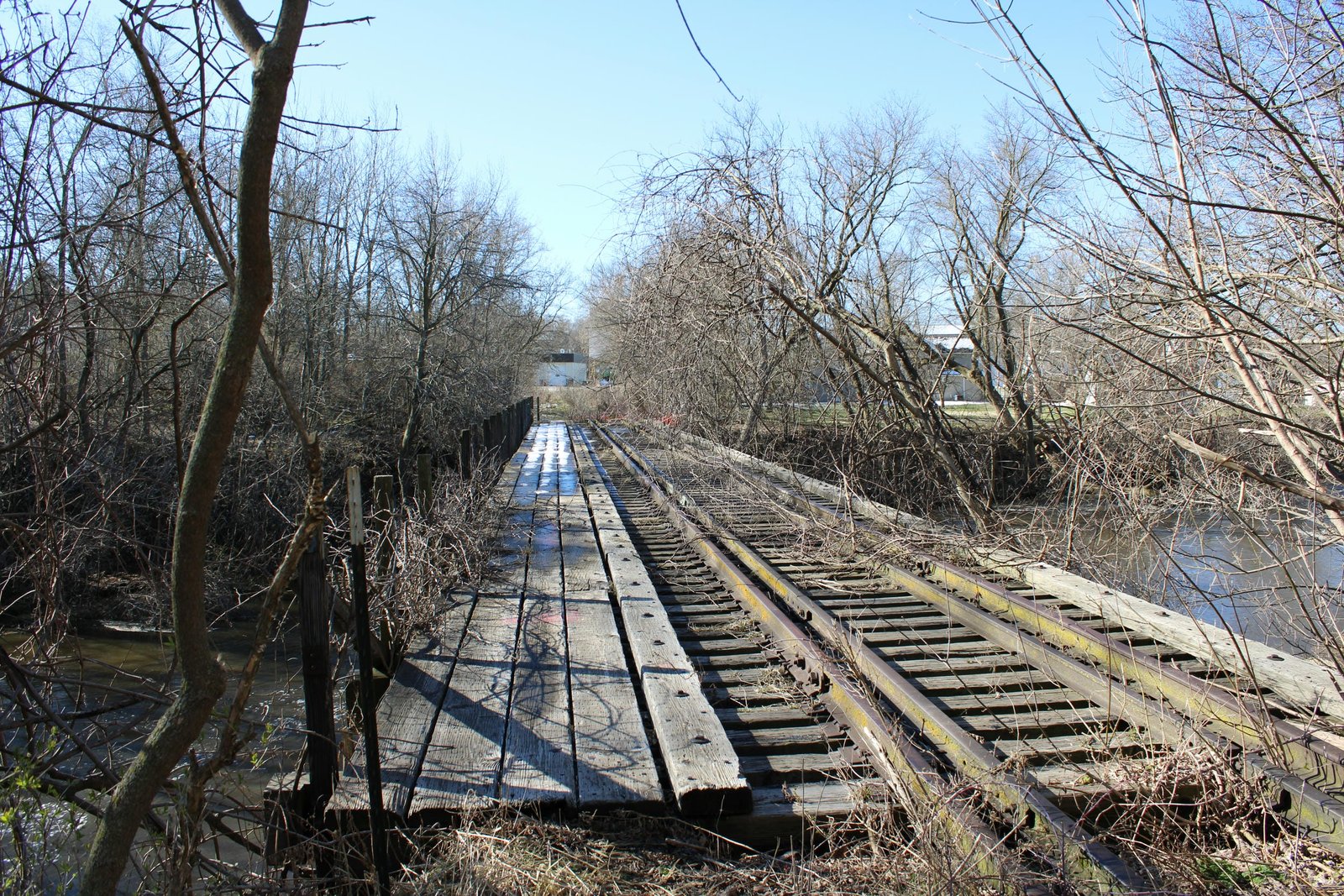 Looking south
